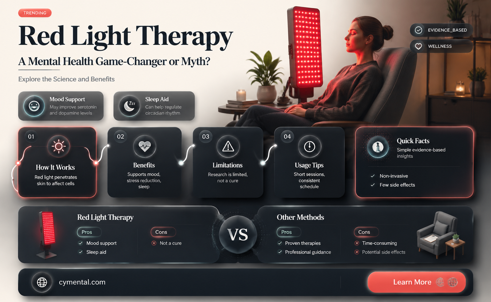 does red light therapy help mental health