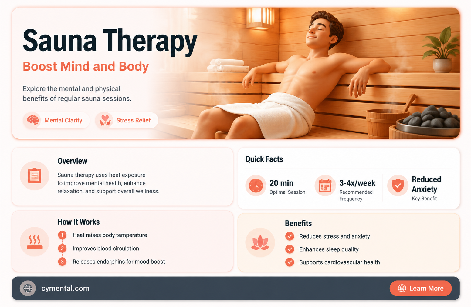 does sauna help mental health