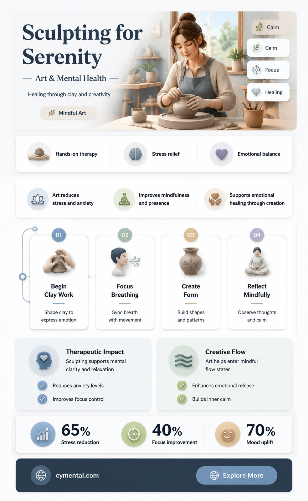 how can sculpting help with mental health