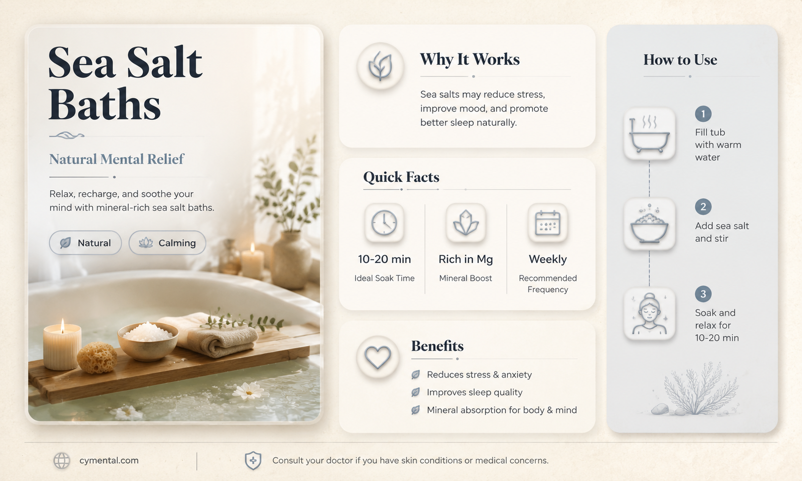 does a sea salt bath help mental illness
