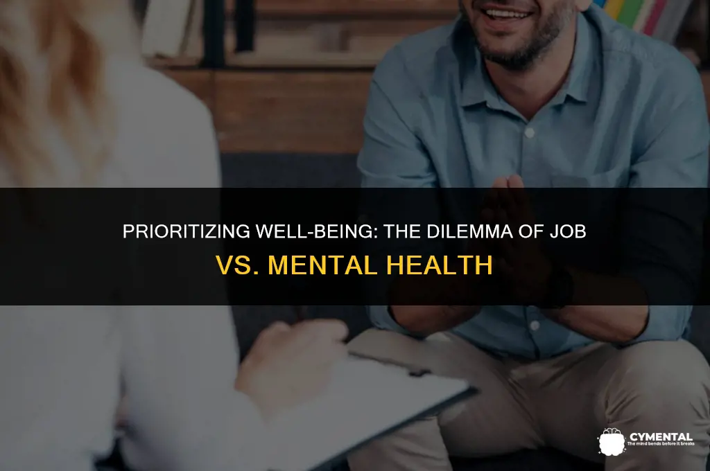 should i quit my job for my mental health