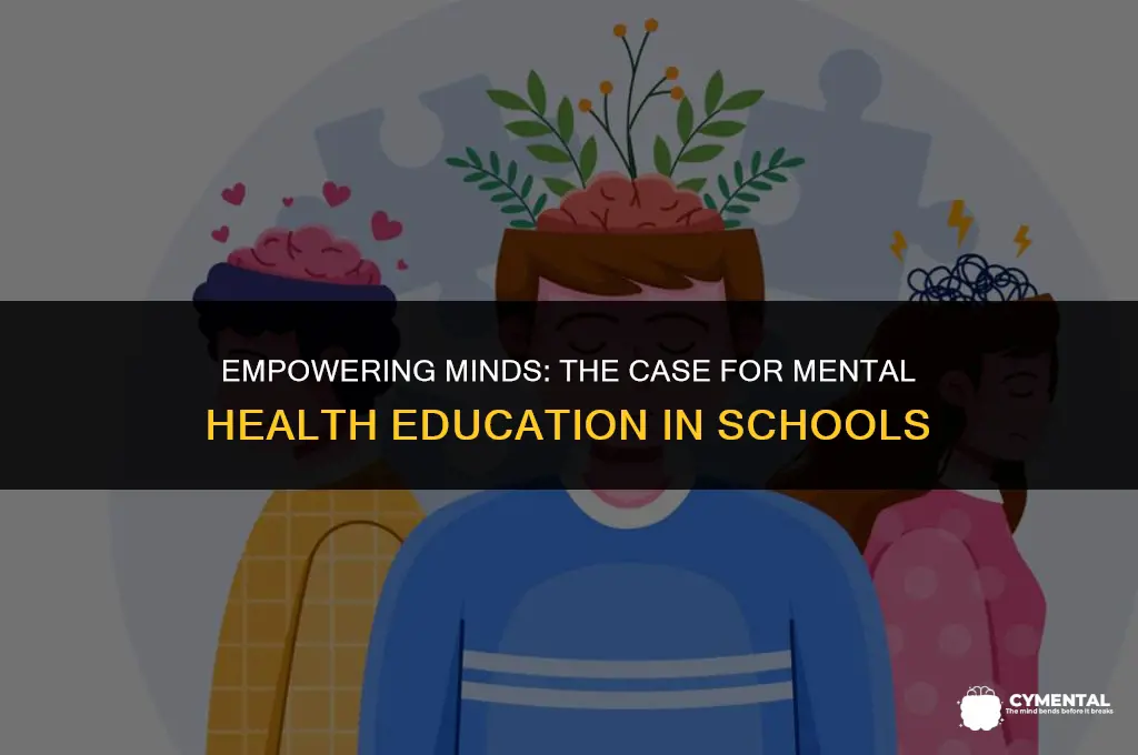 should mental health be taught in schools