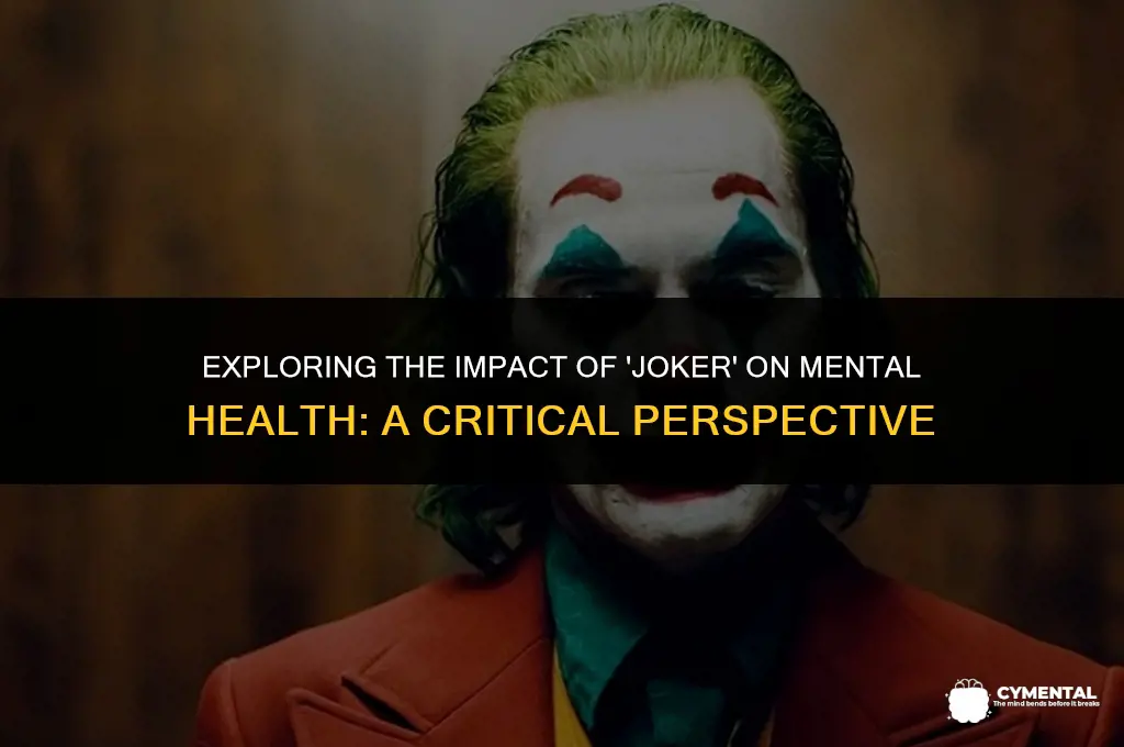 should people with mental issues see joker