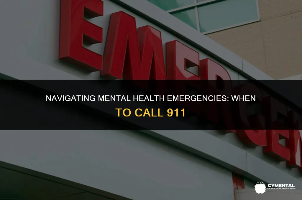 should you call 911 for mental issues