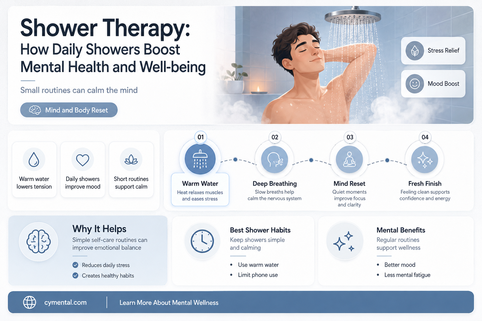 do showers help mental health