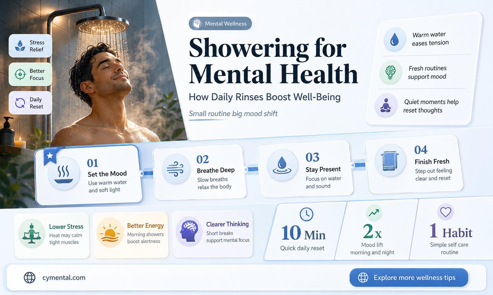 does showering help mental health