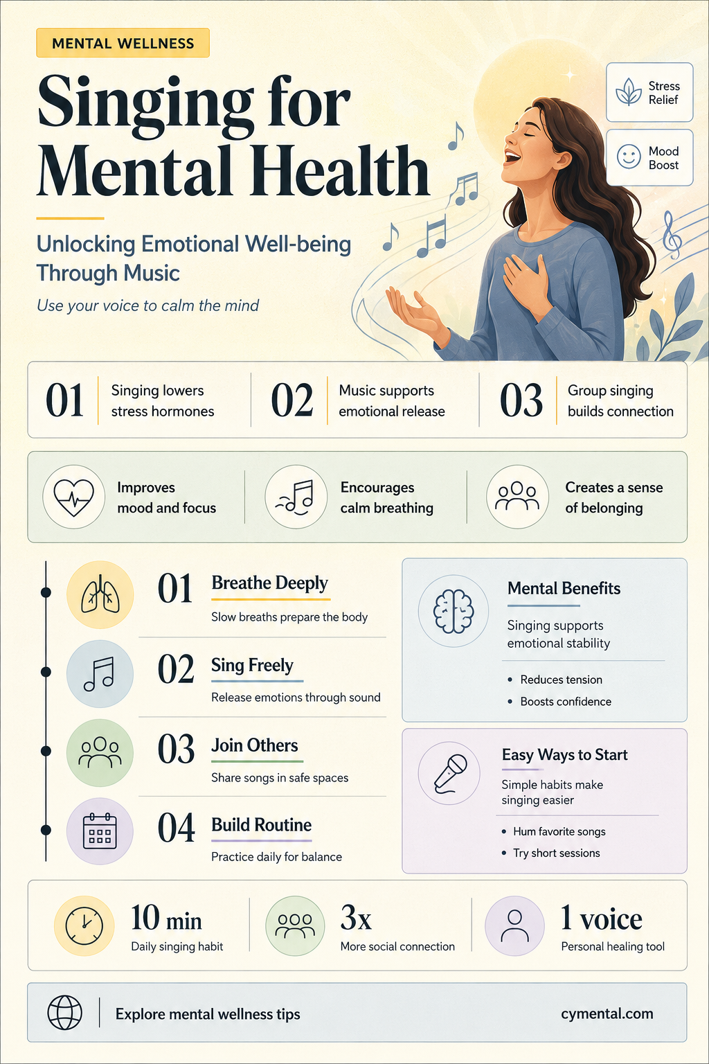 does singing help with mental health