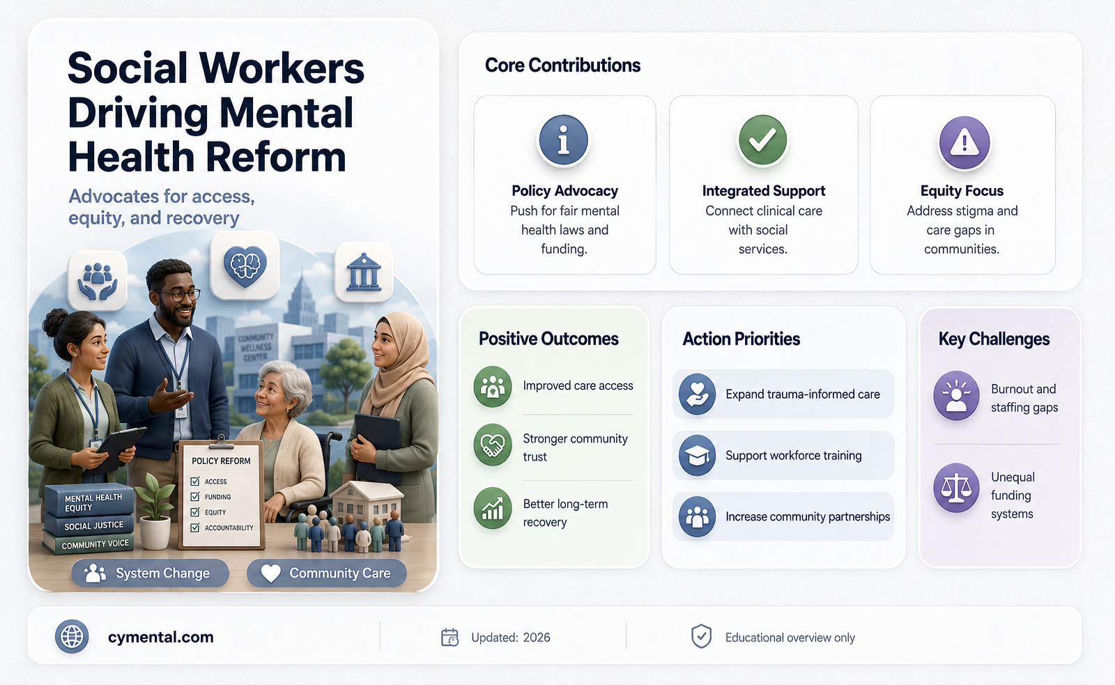 how are social workers helping reform the mental health system