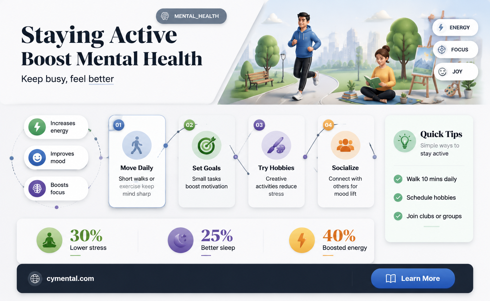 does keeping busy help your mental health