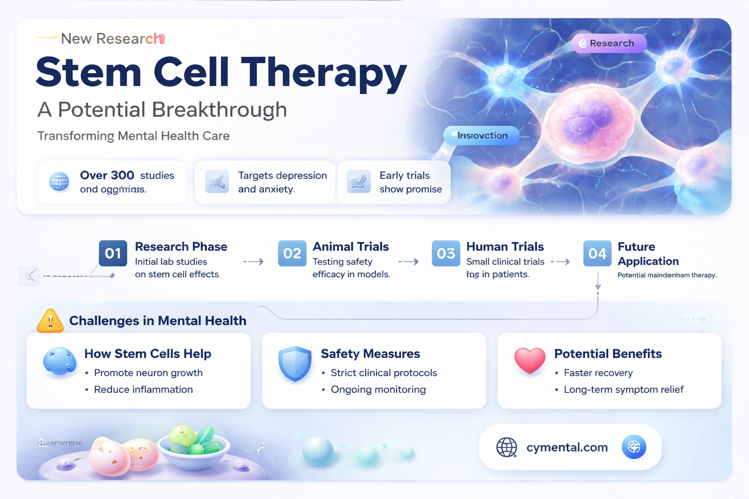 does stem cell therapy help mental illness