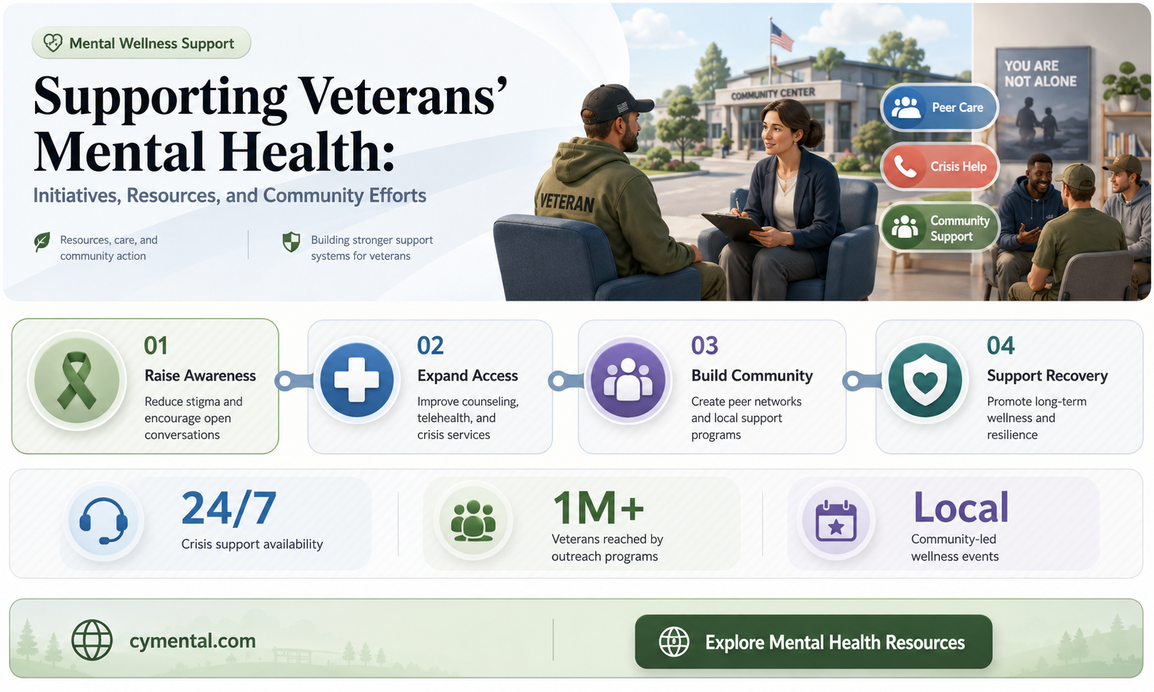 how are we helping veterans mental health