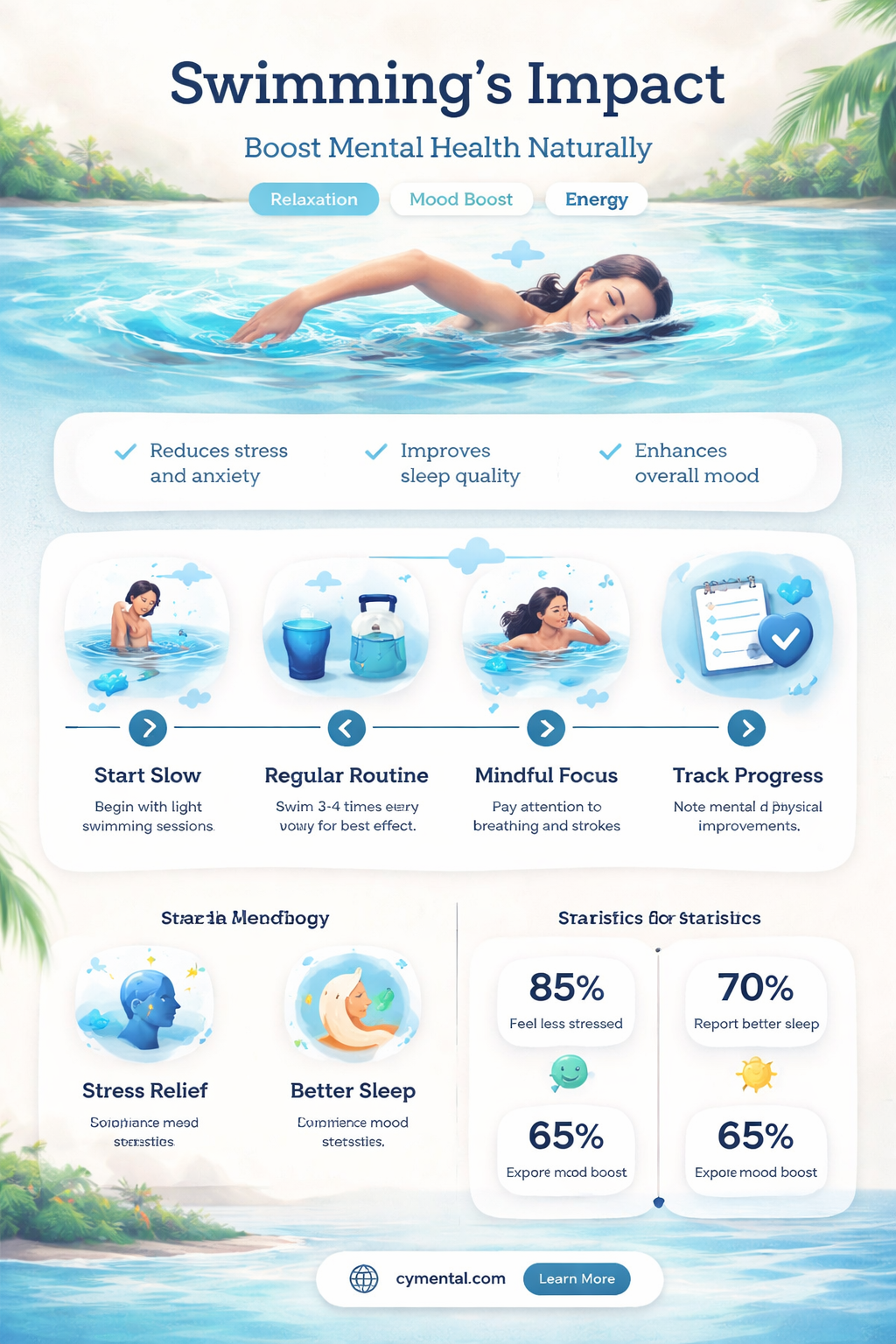 does swimming help mental health