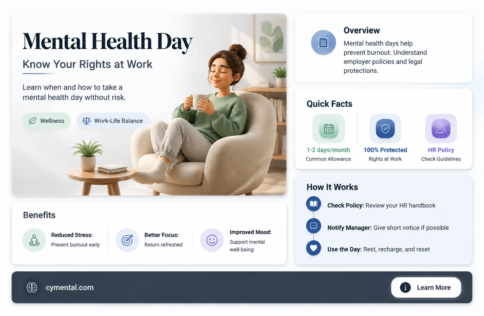 can you get fired for taking a mental health day
