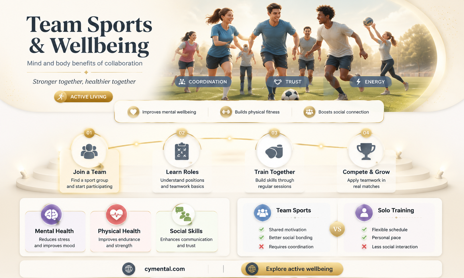 how can team sports help mental and physical health
