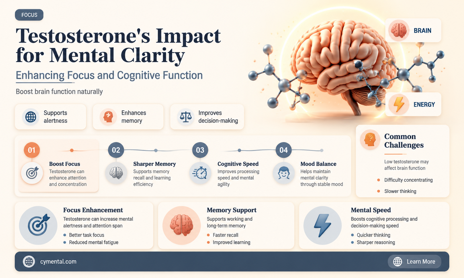 does testosterone help with mental clarity