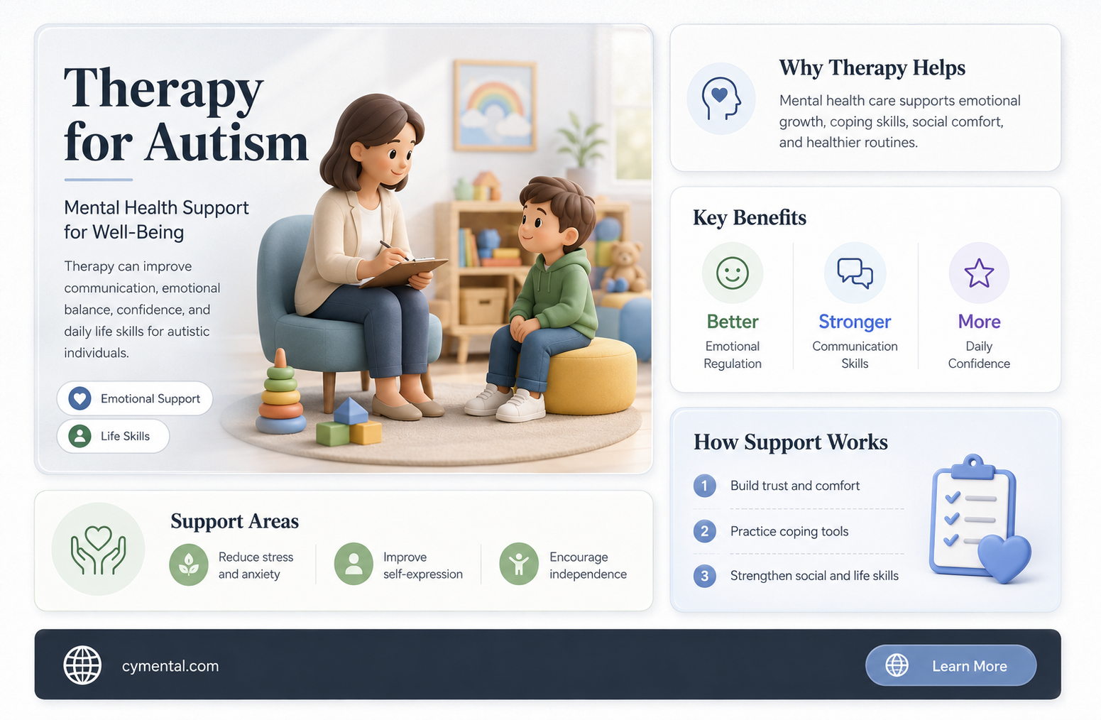 how a mental health therapist can help someone with autism
