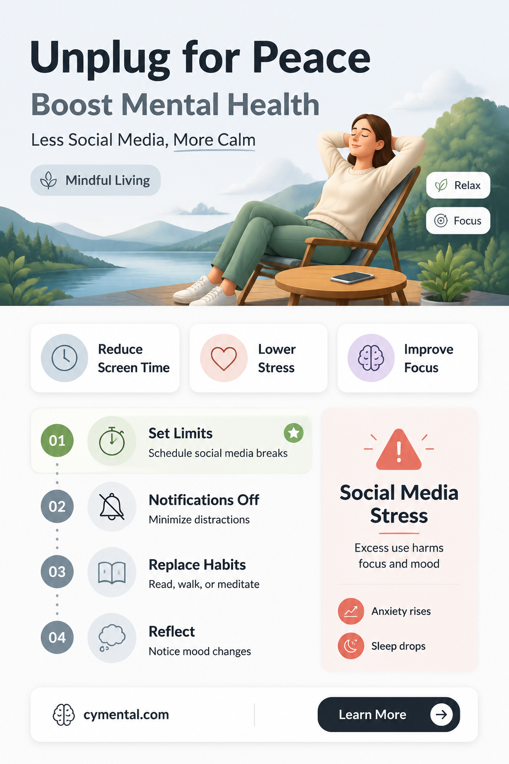 can the reduced use of social media help mental health