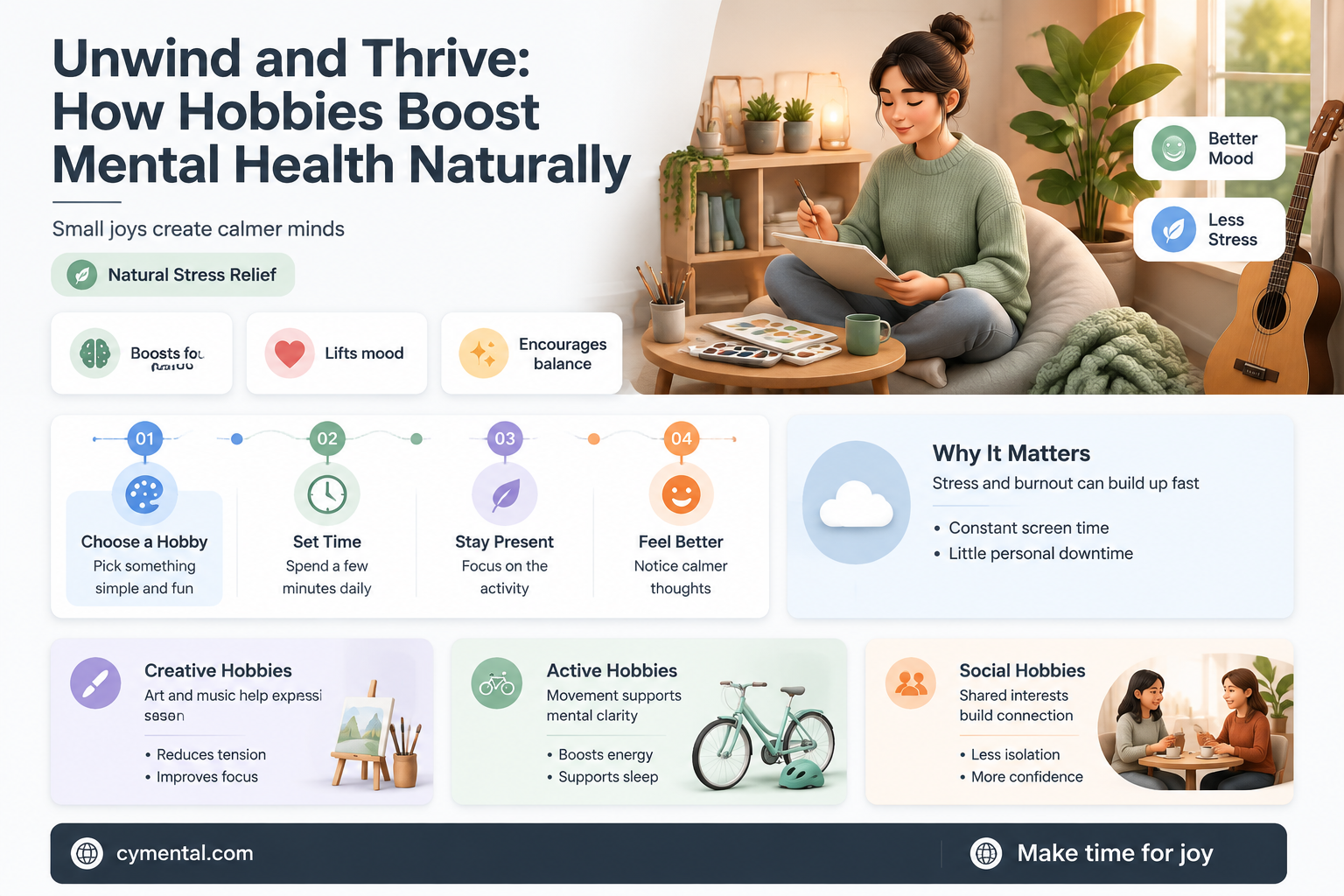 how can hobbies help mental health