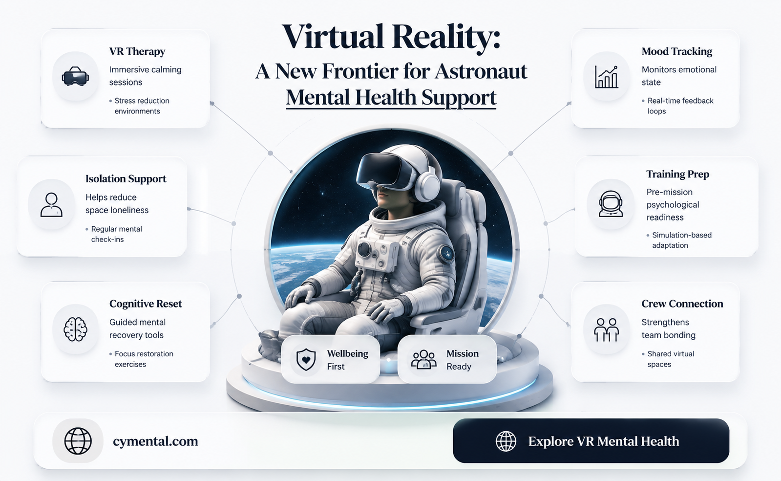 how can vr help astronaut mental health