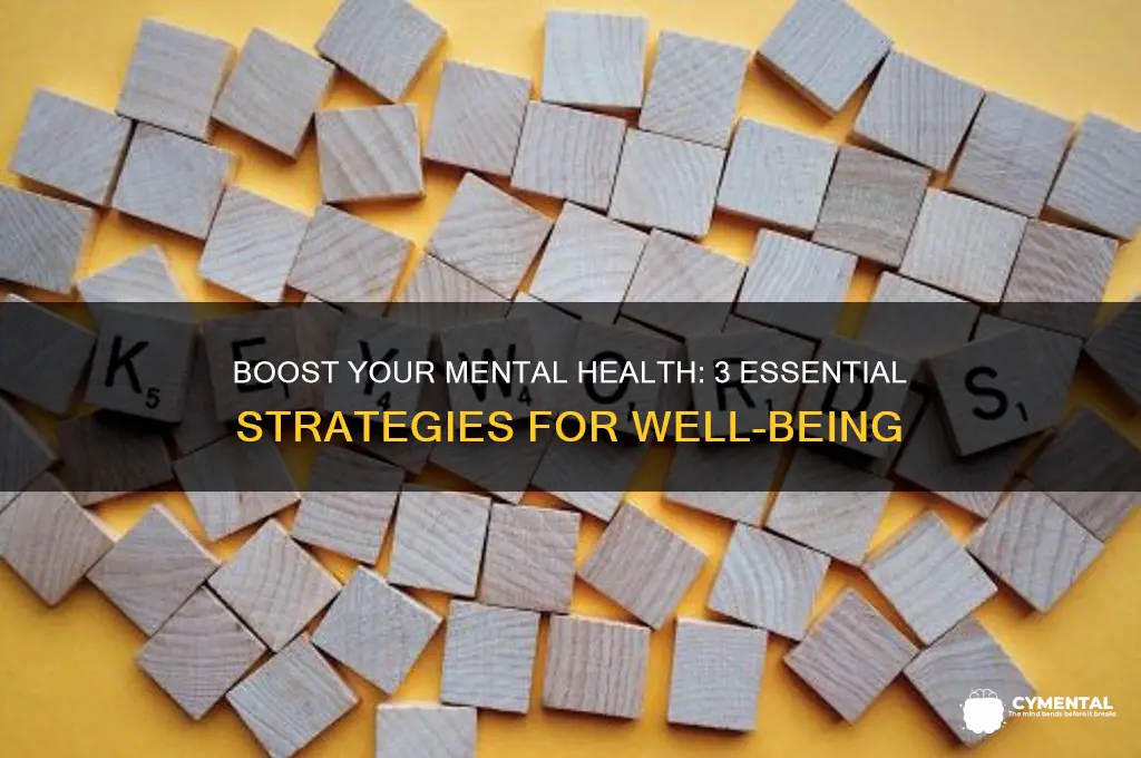 what are 3 things to help your mental health