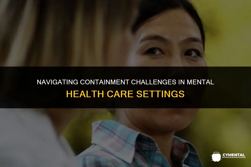 what are containment issues in mental health care