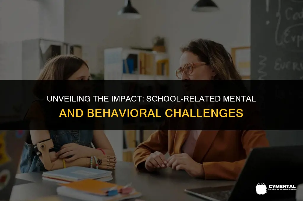 what are mental and behavioural issues cause by school