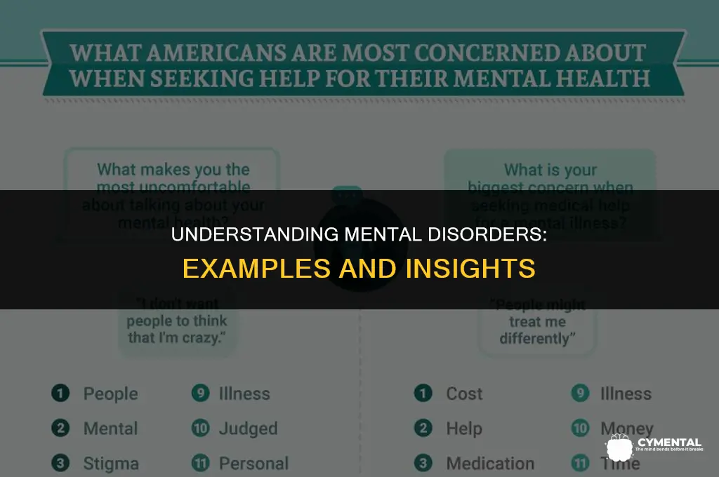 what are mental disorders examples