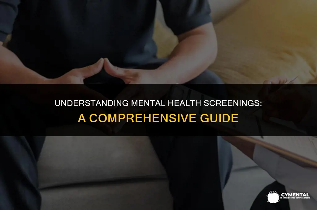 what are mental health screenings