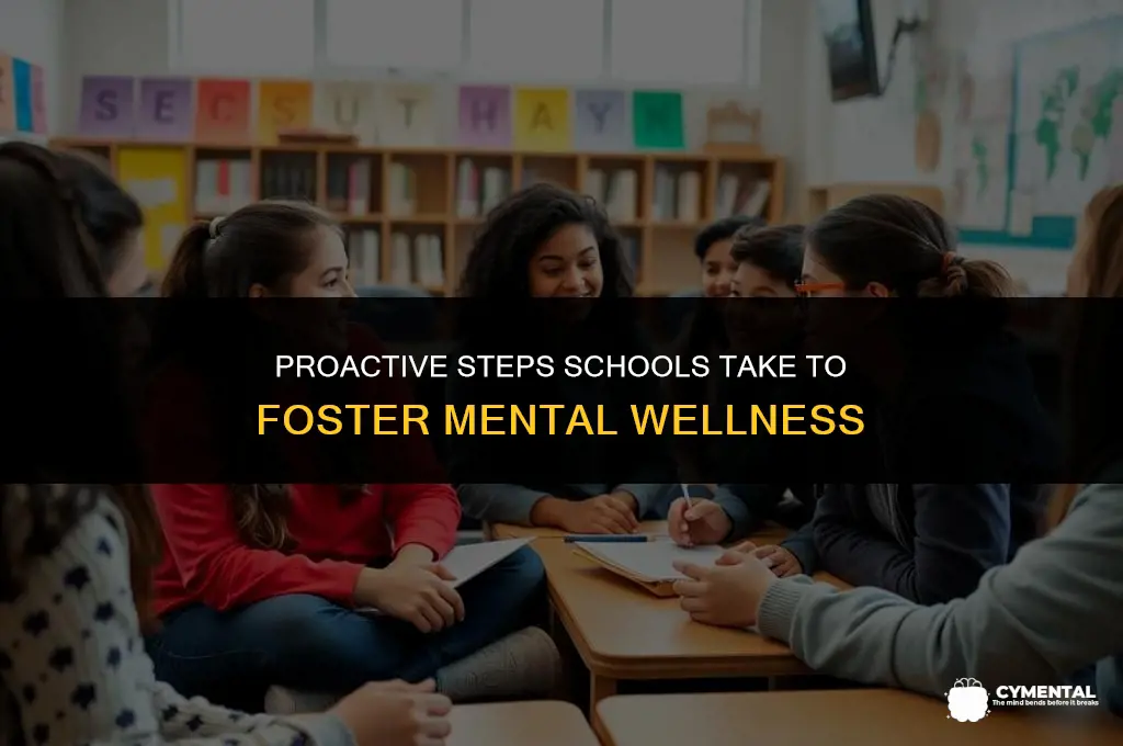 what are school does to prevent mental health issues