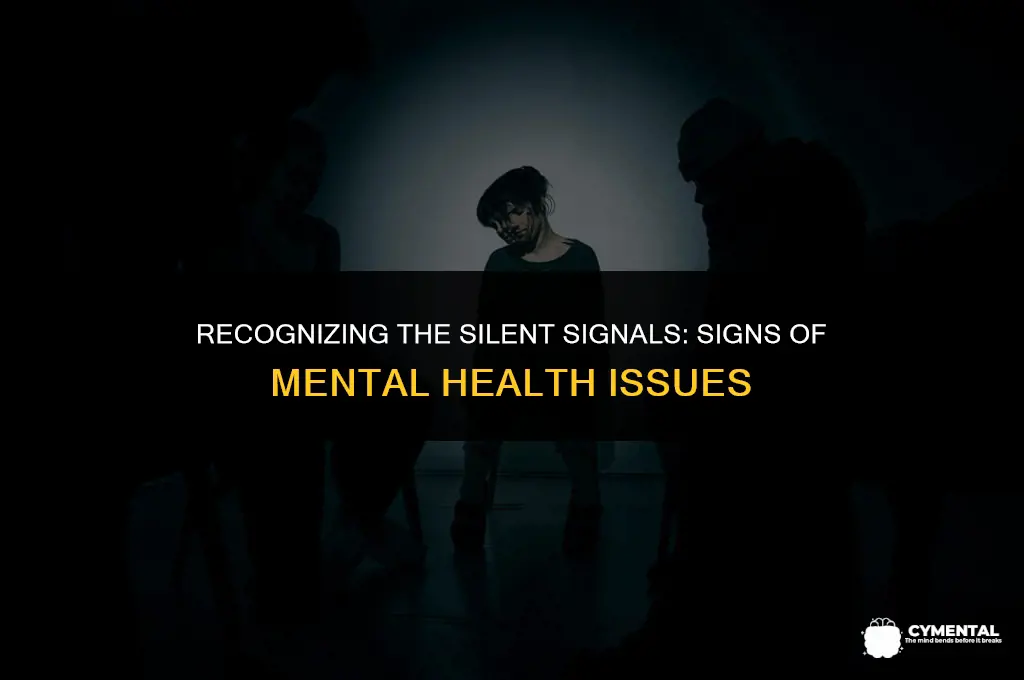 what are signs of mental health issues