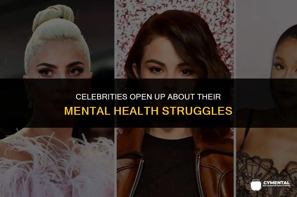 what are some celebrities that have mental health issues