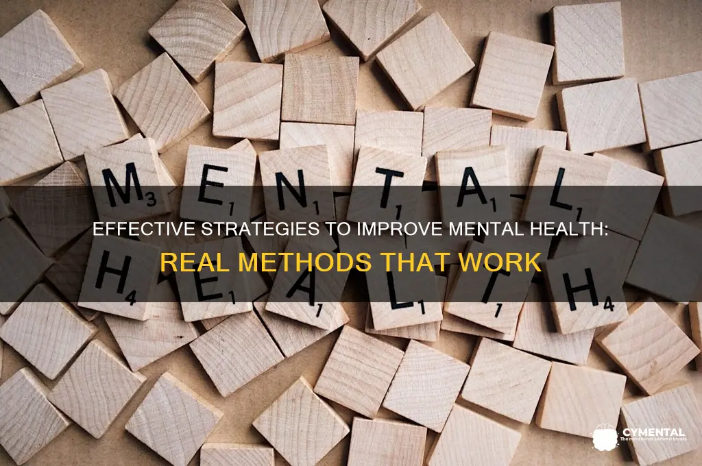 what are some real methods to help mental health