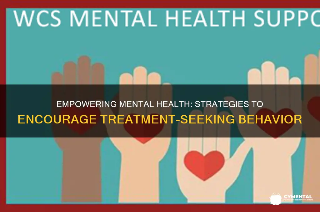 what are stradegies to help mental illness people seek treatment