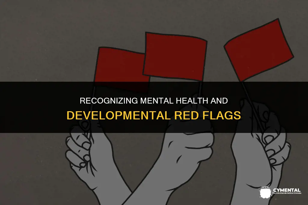 what are the signs of mental health or developmental issues
