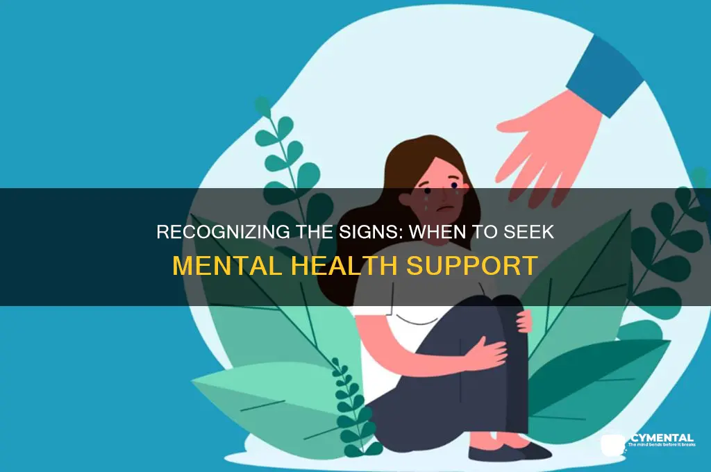 what are the signs you need mental help