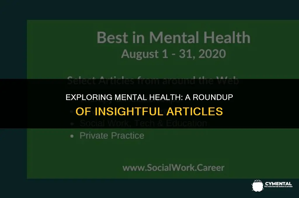 what articles write about mental health issues