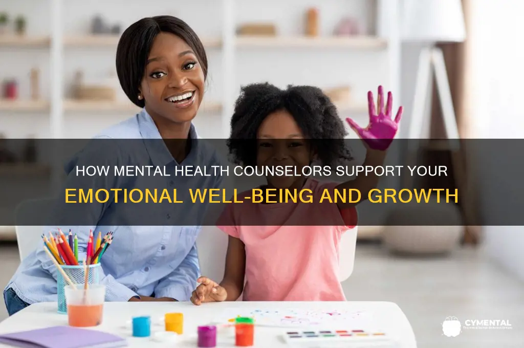 what can a mental health counselor help you with