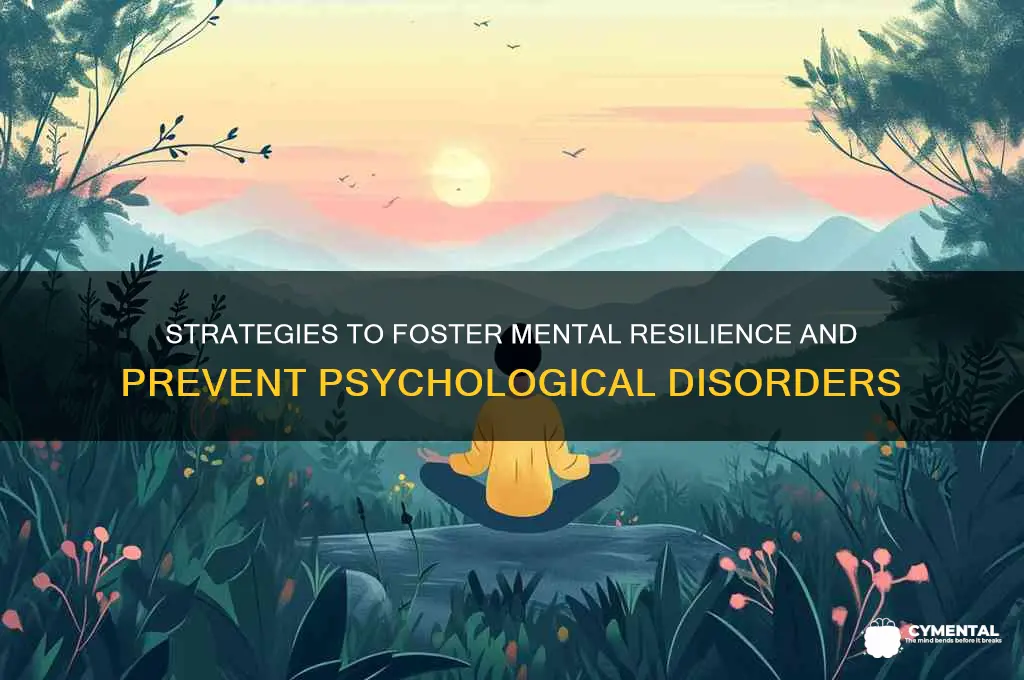 what can help prevent psychological disorders