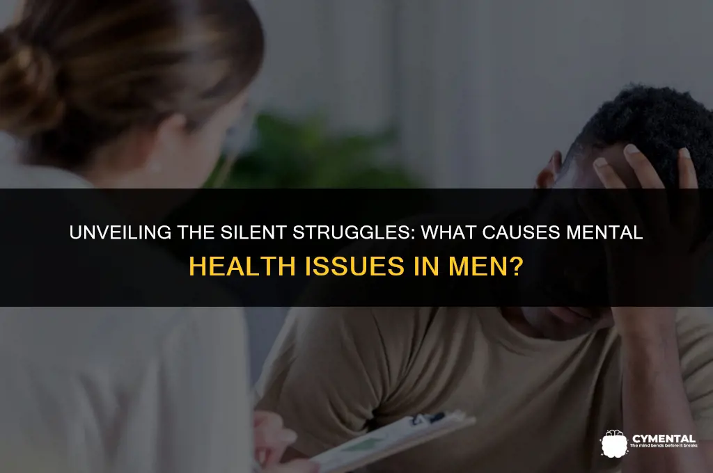 what causes mental health issues in men