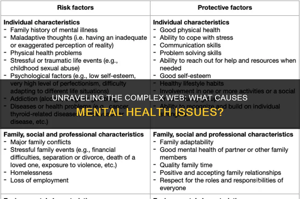 what causes mental health