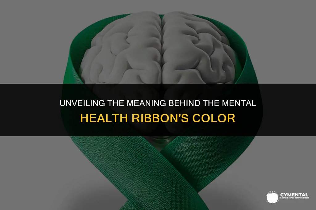 what color is the mental health ribbon