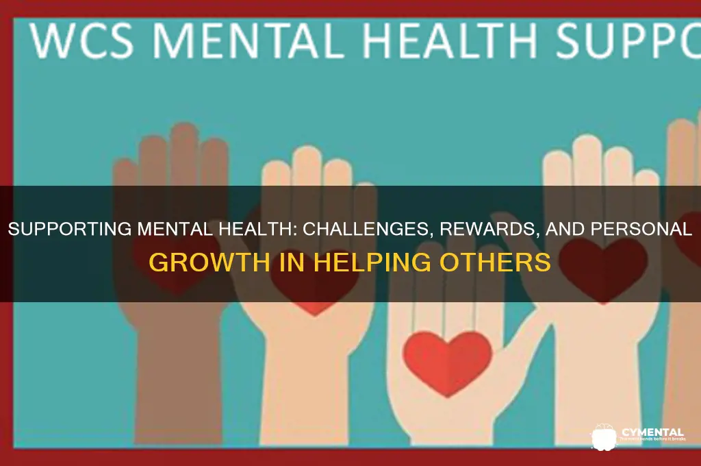 what comes with helping people withb mental health