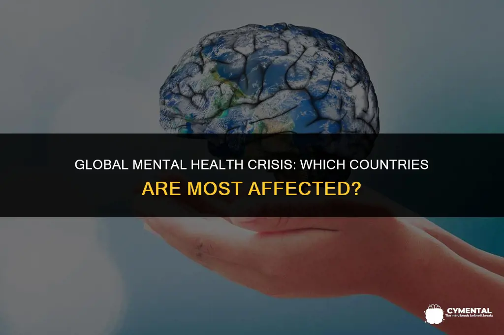 what countries have mental health issues