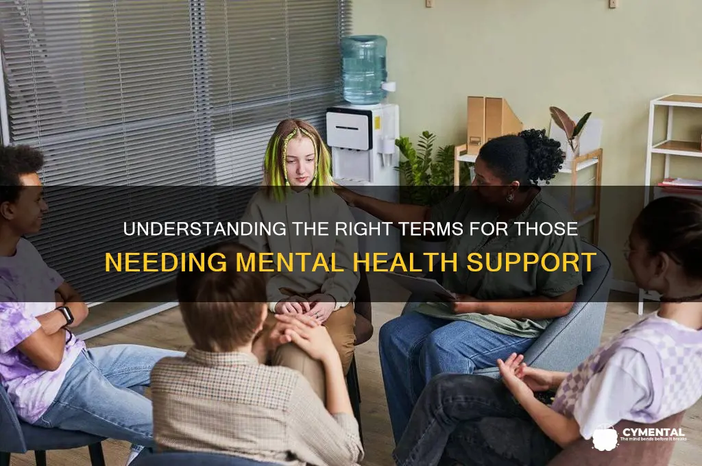 what do you call a person that needs mental help