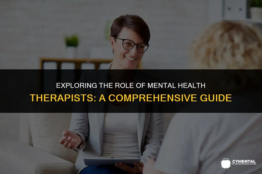 what does a mental health therapist do