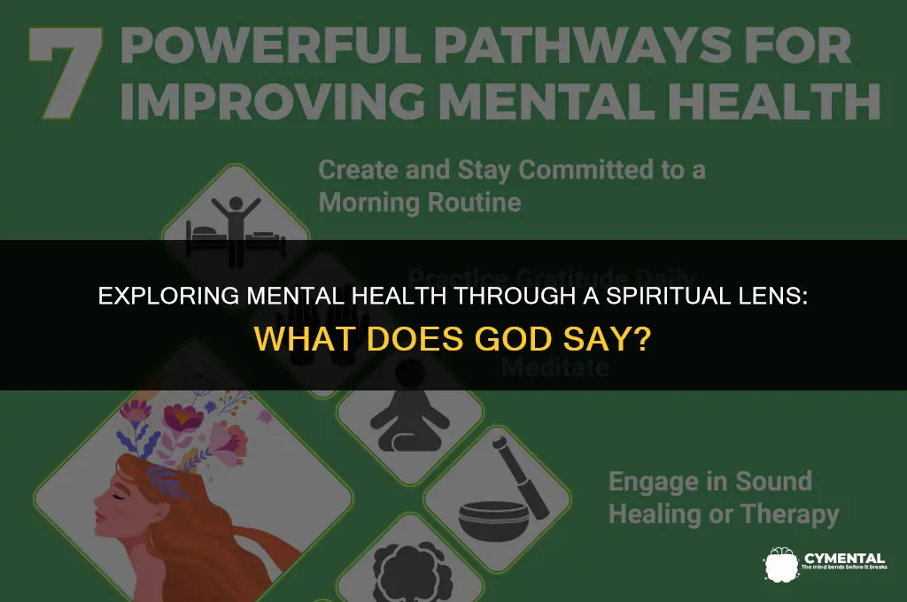 what does god say about mental health