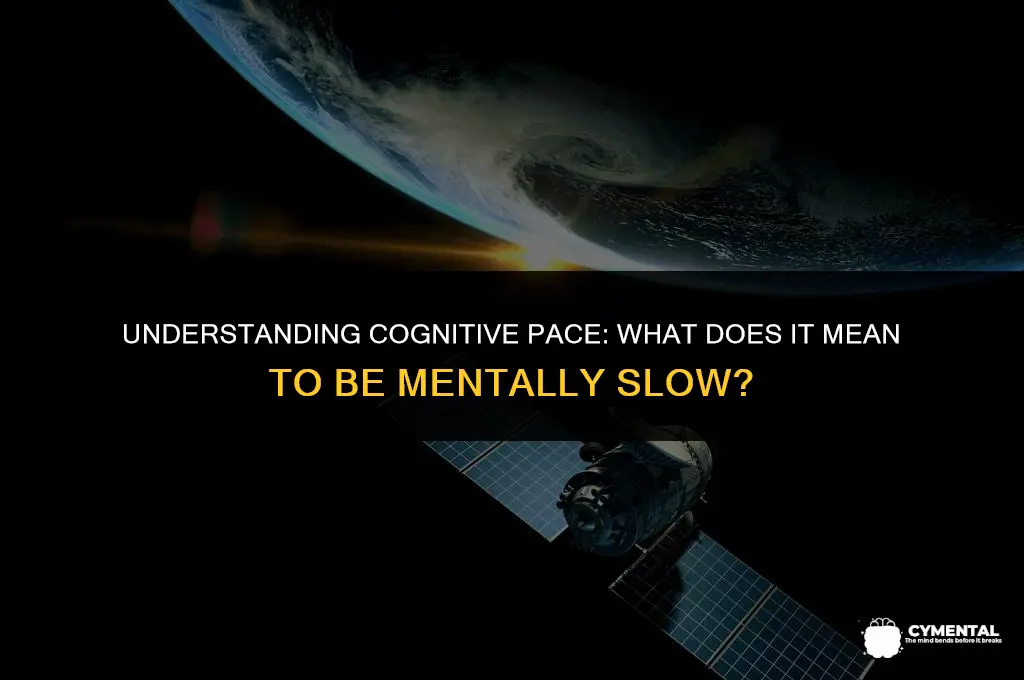 what does it mean when someone is slow mentally