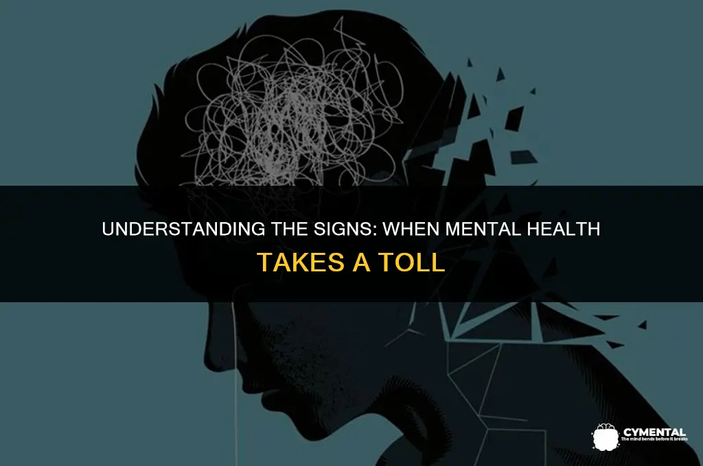 what does it mean when your mental health is bad