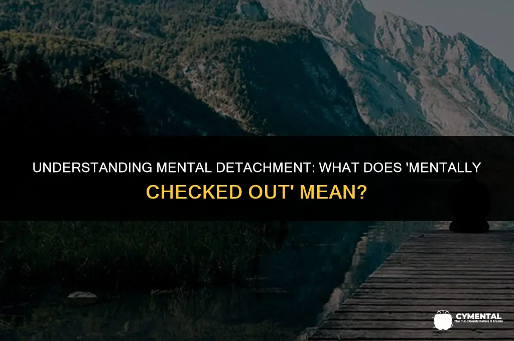 what does mentally checked out mean
