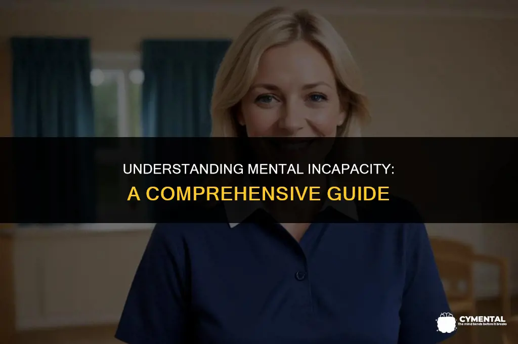 what does mentally incapacitated mean